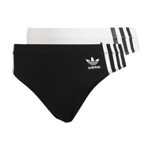 Adidas Women Smart Cotton Wide Side Thong Underwear 2 Pack X Small